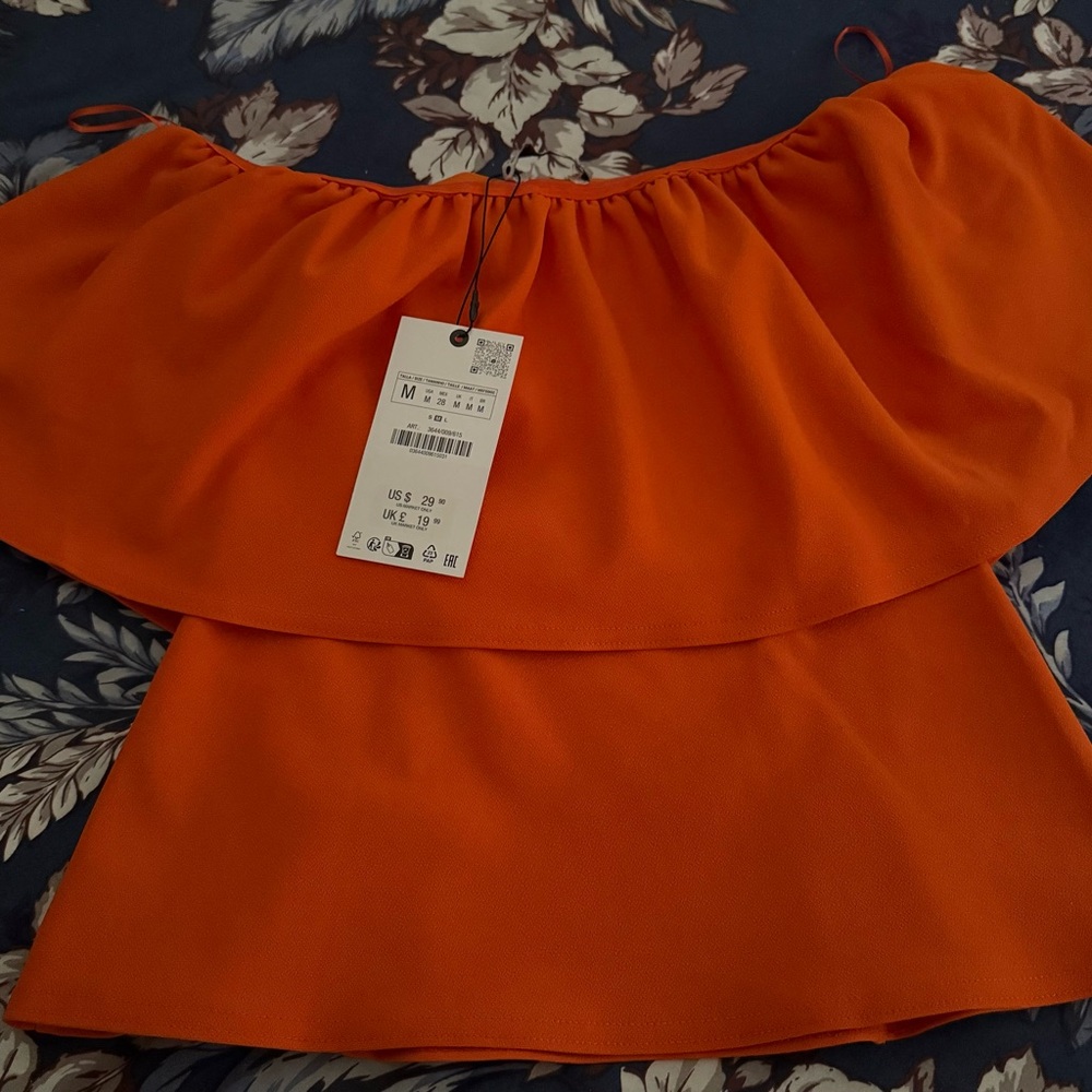 Zara off the shoulder top